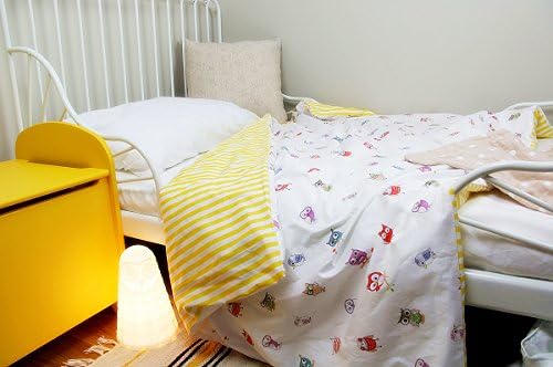 Cotton Flower Toddler Quilt (Quilt + Duvet Cover), Warmer (Little Owl)