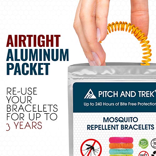 Mosquito Repellent Bracelet for Kids, Adults & Pets - 100% Natural Deet-Free - Non Toxic - Waterproof Safe Travel Anti Insect Bands - 10 Pack - Extreme USA Protection - Thumbnail 3