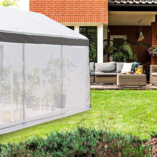 Abba Patio Large Walk in Fully Enclosed Lawn Garden Greenhouse with
