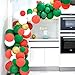 Merry Christmas Balloon Arch Garland Kit - 115 Pieces Green Red White Gold Confetti Balloons with Santa Claus Mylar Balloon for Christmas Party Decorations New Year Baby Shower Birthday Party Supplies