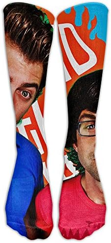 Over-the-Calf Compression Socks Rhett &amp; Link Training Socks Crew Athletic Socks Long Sport Soccer Socks Breathable Casual Socks