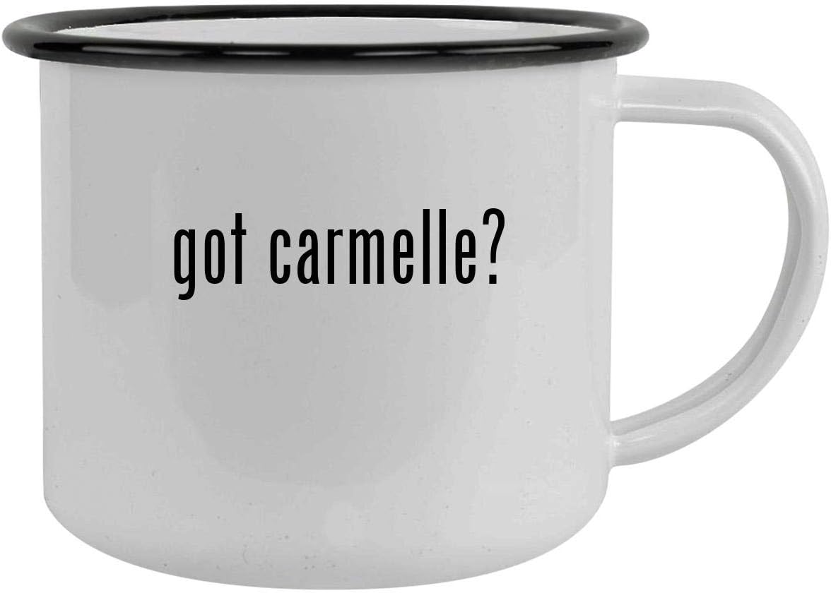 got carmelle? - 12oz Camping Mug Stainless Steel, Black