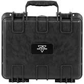 Monoprice Weatherproof/Shockproof Hard Case - IP67, Customizable Foam, 13" x 12" x 6", Black - Pure Outdoor Collection