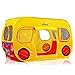 Dimple Children's Colorful Pop Up Play Tent in Yellow School Bus Design with Mesh Windows