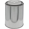 AUTORIND Pint Size Unlined Can, Empty Metal Pint Size Paint Cans with Lids for DIY and Professional Projects, Silver Color and%100 Recyclable (Pack of 12)