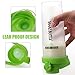 HOOPLE Shaker Bottle Protein Powder Shake Blender Gym Smoothie Cup, BPA Free, Auto-Flip Leak-Proof Lid, Handle with Ball Included - 24 Ounce (Green)