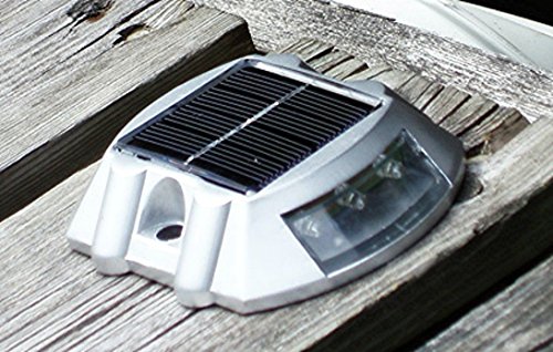 8 Pack Solar LED Markers for Pathway Driveway Lights Dock Path Step Road Safety
