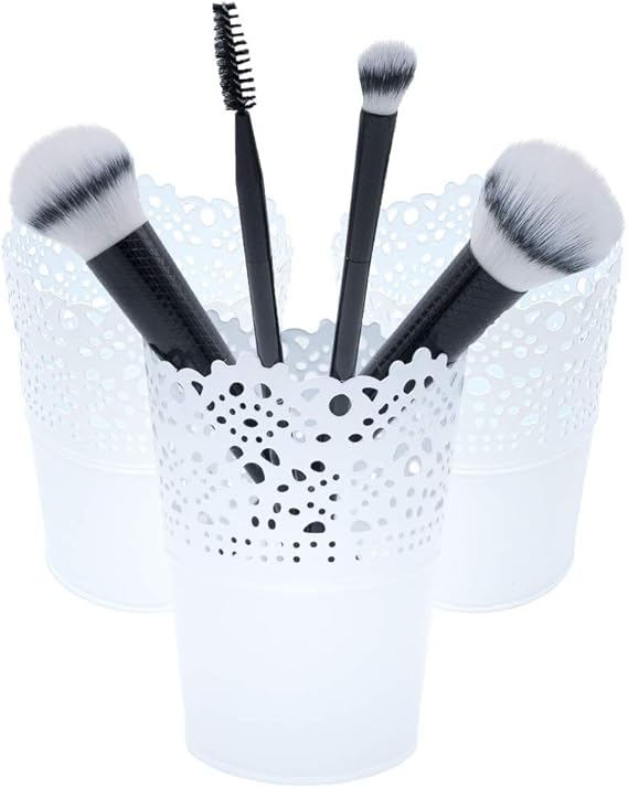 3 makeup organiser, cosmetic organiser for storing makeup brushes