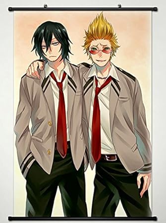 Amazon Com My Hero Academia Wall Scroll Poster Fabric Painting For Anime Denki Kaminari L Posters Prints