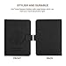 Vivefox RFID Leather Passport Holder Cover - Travel Passport Wallet Document Organizer Id Card Case (Black- 1 (with Magnet Button))