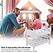 Zerodis Doll Bunk Bed, 1:12 Wooden Children Bedroom Model Toys Miniature Furniture Scene Props Mini Dollhouse Accessories for Boys Girls Gift (Chromatic Geometry)
