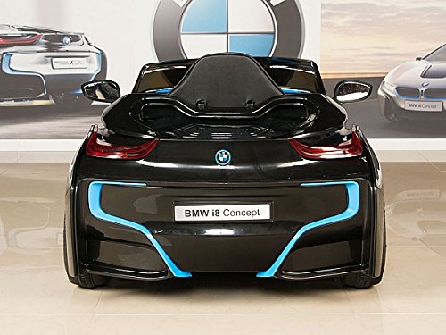 BMW i8 12V Kids Ride On Battery Powered Wheels Car RC Remote Black Kids Cars BMW i8 12V Kids Ride On Battery Powered Wheels Car RC Remote Black Kids Cars