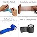 ESUPPORT 2 Inches X 5 Yards Self Adherent Cohesive Wrap Bandages Strong Elastic First Aid Tape for Wrist Ankle Black Pack of 10