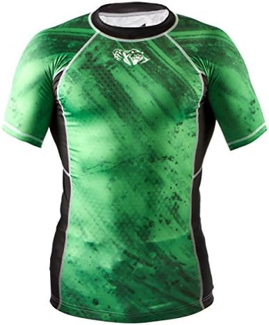 Peresvit Rash Guard Men Short Sleeve Immortal Silver Force MMA with Ag+ Fabric
