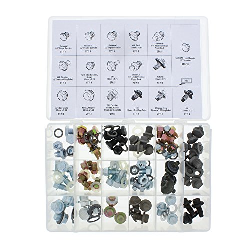 ABN Oil Drain Plug 76pc Assortment SAE & Metric Drain Plugs & Washer