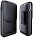 Meilib Belt Clip Case for iPhone 6s Leather Holster Pouch with Belt Holder Designed for Apple 6s Phone Sleeve with Wallet ID Card Slot (Works w/Slim Thin Cover on) Black
