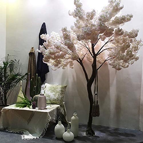 LYWIR Artificial Cherry Blossom Tree Sakura Tree Artificial Plant for Event Indoor Outdoor Party Restaurant Mall Silk Flower,Pink