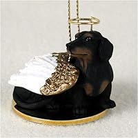 Dachshund Angel Dog Ornament - Black & Tan by Conversation Concepts