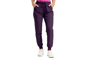 SDGGSGV Stretch Scrubs for Women Pants High Waist Drawstring Joggers Yoga Pants Lightweight Pockets Cinch Bottom Lounge Pants