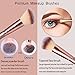 DAJIABUY Makeup Brushes Premium Makeup Brush Set Synthetic Kabuki Foundation Face Powder Blush Eyeshadow Brushes Makeup Brush Kit with Blender Sponge and Brush Cleaner (10+2pcs,Rose Golden)