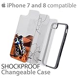 iPhone 8 | 7 Slim Lightweight Case Cover Shockproof Shatterproof Scratch Resistant Hybrid Bumper & Cover | Precise Cutouts For Easy Access | 3 Designs Pack - iPhone 7 & 8 (Black, Gray)