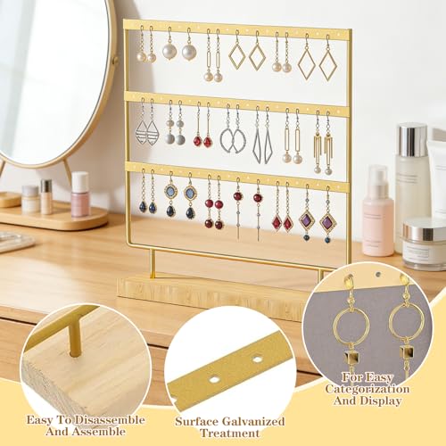 SZSMW 60 Trous Porte Boucle D'Oreille - Presentoir Boucle D'Oreille - Peut Stocker Une VariéTé De Boucles D'Oreilles, éGalement IdéAl pour Les Bijouteries, Les Studios Photo Et Les Expositions