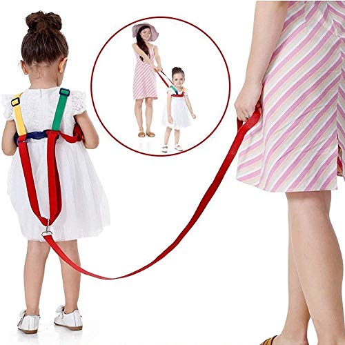 2 in 1 Baby Walking Safety Harness Reins Toddler Leash for 0-5 Years Kids (Yellow&Green)