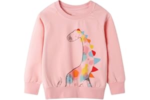 HILEELANG Girl Sweatshirts Pullover Crewneck Winter Long Sleeve Tops Shirts