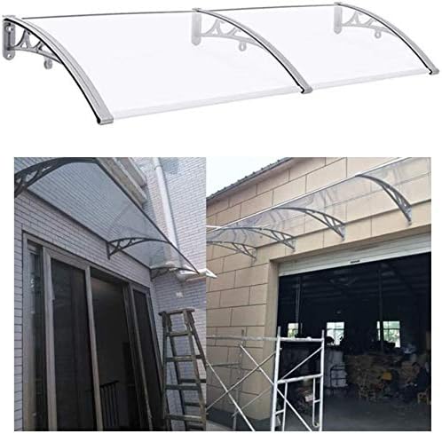 Amazon Com Awnings For Patio Doors Window Well Cover Awning Eaves Eaves Visor Bicycle Roof Cycle Port Abs And Pc Polycarbonate Material Can Be Used For Eaves Doors Windows Rain Protection Uv Protection