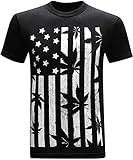 United States of Amarijuana 420 Pot Weed Stoner Marijuana Men's Funny T-Shirt - (X-Large) - Black