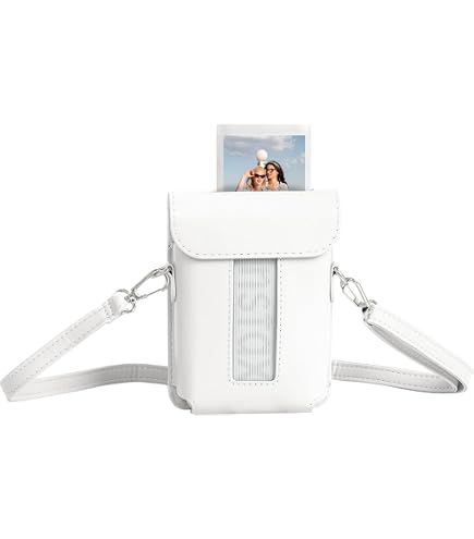 Custodia Protettiva In PVC Per Fujifilm Instax Mini Link 3 – Trasparente, Con Tracolla Regolabile Arcobaleno