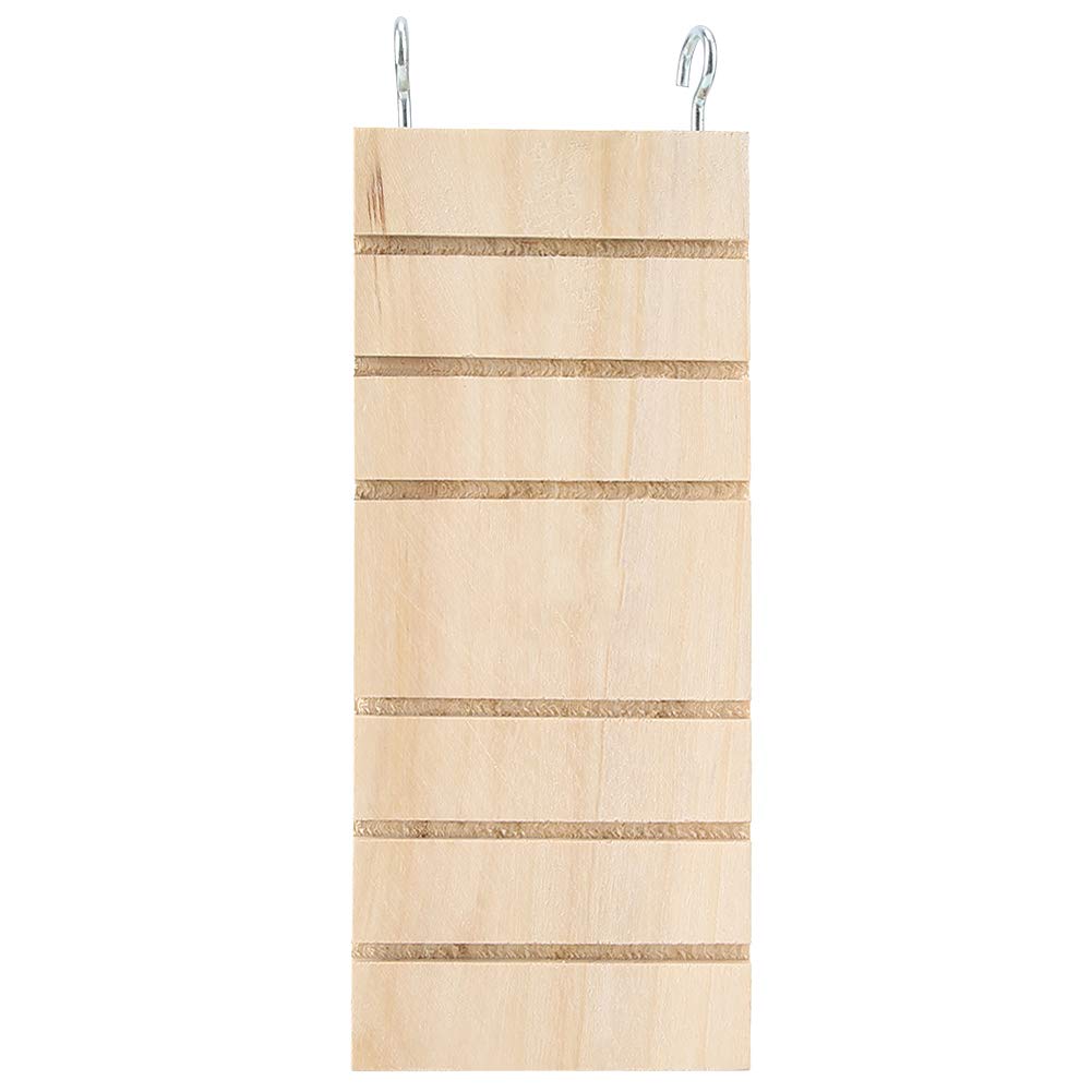 Photo 1 of SASKATE Pet Wooden Ladder Rest Board, Hamster Bird Stand Toy Rest Board Perches Cage, Rabbit Hutch Ramp Replacement Board for Small Pet