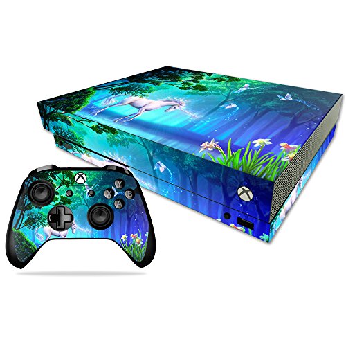 MightySkins Skin Compatible with Microsoft Xbox One X - Unicorn Fantasy | Prote…