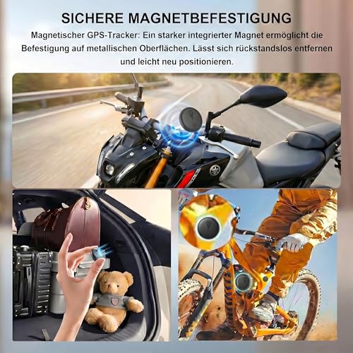 GPS Tracker Car (Compatible with iOS & Android) GPS Tracker Car without Subscription Integrated, 2026 Global Cover Worldwide IP67 for Cars, Motorcycles, Bicycles, Strong Magnetic Suction Power