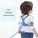 Baby Safety walking Harness-2 PACK Child Toddler Walking Anti-lost Belt Harness Reins with Leash Kids Assistant Strap Angel Wings Travel Backpack (Blue+Red)