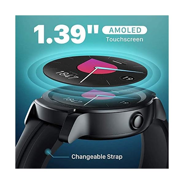 Ticwatch E2 Smartwatch, 5 ATM Waterproof, Swim-ready, Built-in GPS, Heart-rate Monitor, Google Assistant, Wear OS by…