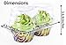 Katgely 2 Compartment Cupcake Container - Deep Cupcake Carrier Holder Box - BPA-Free - Clear Plastic Stackable (50)