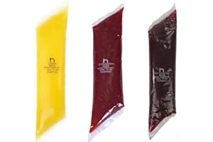 Henry Henrys Pastry and Pie Filling Variety Pack of 2 Pound Pouches Pack of 3 (Total of 6 lbs) w/Exit 28 Bargains Sticker Redi Pak - Assorted Flavors - Lemon, Strawberry and Red Raspberry