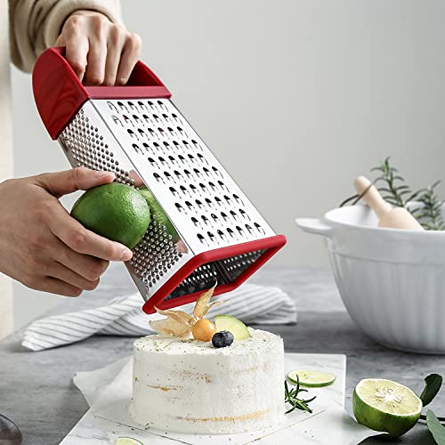 Spring Chef Professional Box Grater With Storage Container, Stainless