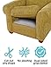 BLS Cushion Non-Slip Underlay, Non Slip Grip Pad Keep Sofa Couch Cushions from Sliding or Slipping, Stop Mat, Futon, Bay Window Pad from Moving. Double-Side Anti-Slip Material + Felt in The Middle!