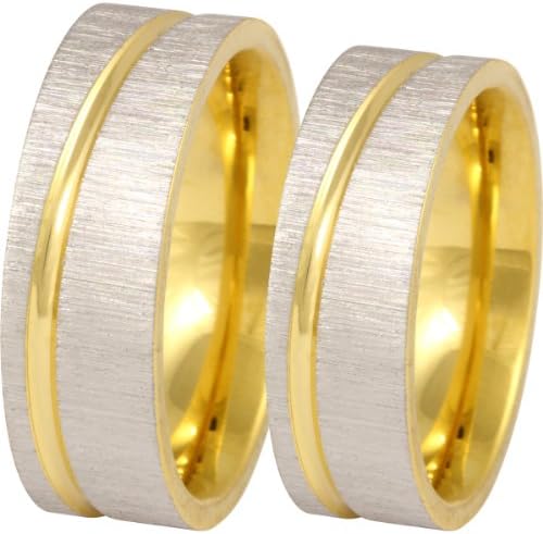 Jewelery Codex- FREE ENGRAVING Engagement His and Hers Rings, Couple Gifts Personalized for Him & Her Stainless Steel