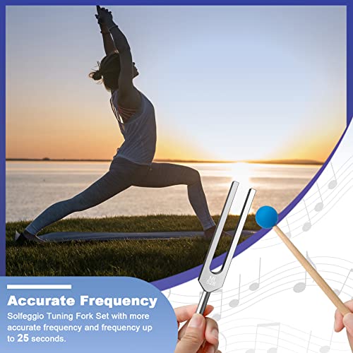 Solfeggio Tuning Fork Set 9 Tuning Forks Perfect for DNA Healing