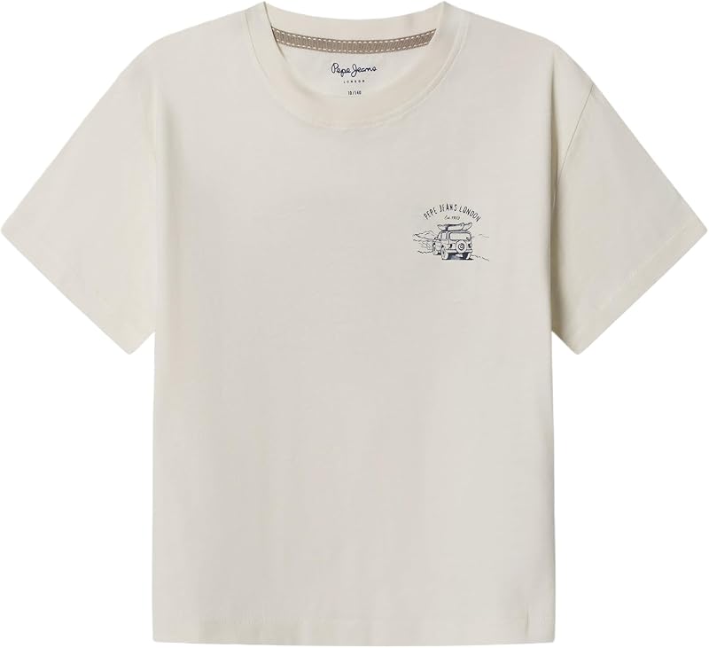 Jungen Sherlock T-Shirt, Weiß (Mousse White), 8 Jahre