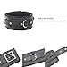 Leather Choker Collar Soft Fur Lining Necklace and Leash For Women Men