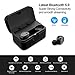 Bluetooth 5.0 Wireless Earbuds,True Wireless Bluetooth Headphones with 30H Playtime Invisible in-Ear Noise Cancelling Built-in Mic Earphones with Portable Charging Case for Smart Phones and Laptops