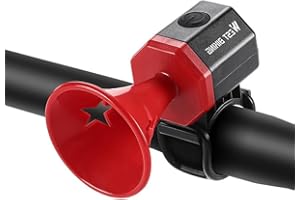 LESOVI Electric Bike Horn 125 db Cycling Bicycle Scooter Horn 6 Sound Modes with Rechargeable Battery Waterproof Bicycle Accessories for Kids Boys Adults Mountain Bike Bells Whistle