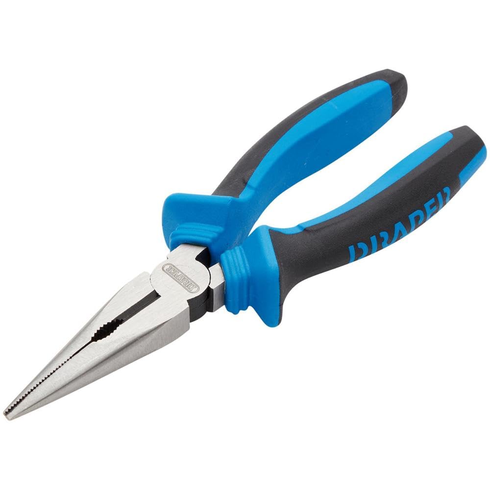 Draper 44141 Long Nose Plier with Soft Grip, 160mm