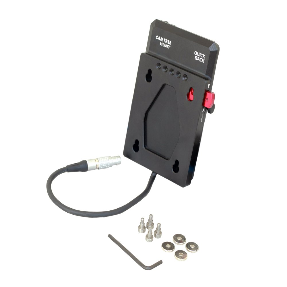 CAMTREE Hunt Quick Back Battery Plate for Scarlet and Epic Cameras, V-Mount Portable Battery Plate Adapter ((CH-VBP-SE))