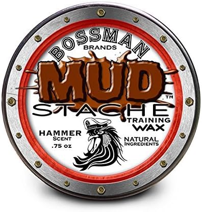MUDstache Mustache Training Wax - .75 oz easy application water based w/ hammer scent by Bossman Brands by Bossman Brands