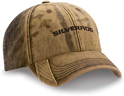 Olivewood and moss super-washed cap with frayed accents on bill. Embroidered.